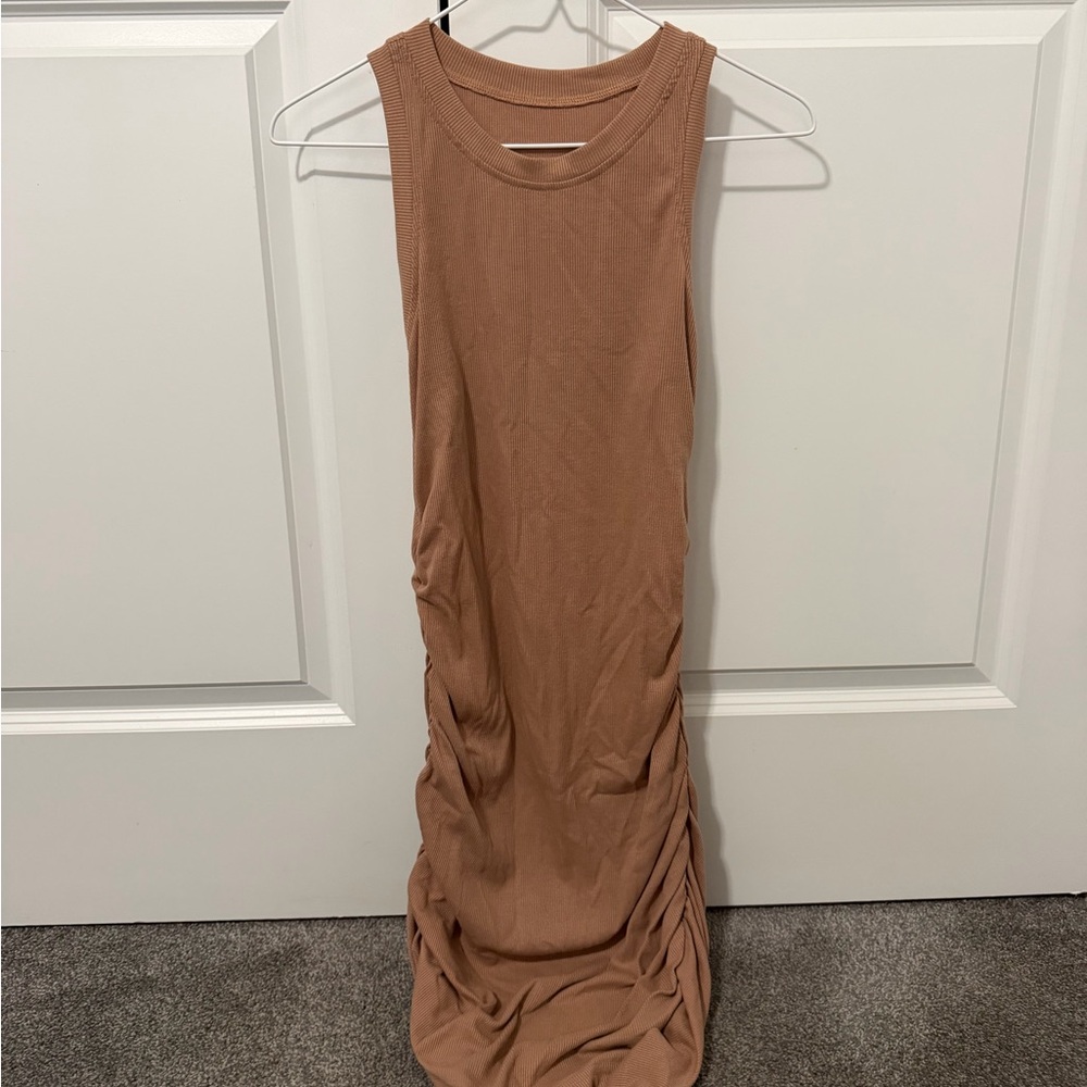 SHEIN Rose Pink Ribbed Dress